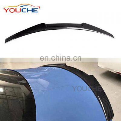 M4 style carbon fiber rear trunk spoiler wing for BMW 4 series F36 4 door Gran Coupe 420i 428i 430i 2014-2017