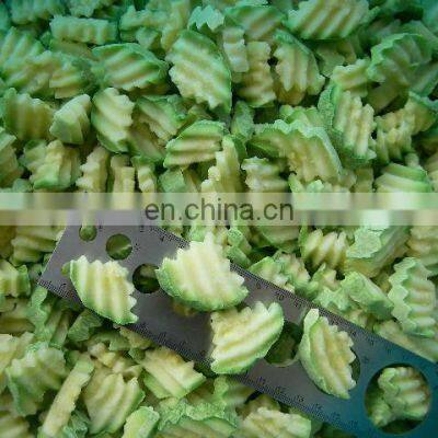 BRC A Approved IQF Zucchini Cut Green Zucchini Slices Frozen Zucchini