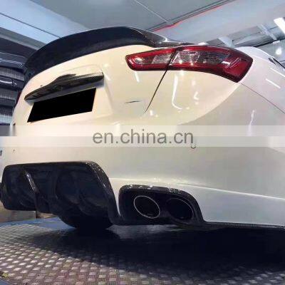 Набор кузова из углепластика в стиле Aspec для Maserati Ghibli 2013 - 2017 от Runde с передним спойлером, боковыми юбками, задним диффузором, крылом и капотом photo-4