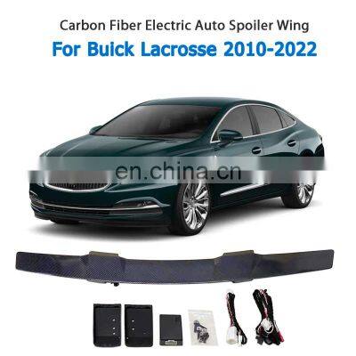 Popular Durable ABS Gloss Carbon Fiber Electric Brake Light Car Rear Trunk Tail Boot Spoiler For Buick Lacrosse 2010-2022