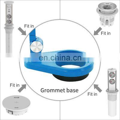 Adjustable Lamp With Socket and USB Charger for Table Top photo-2