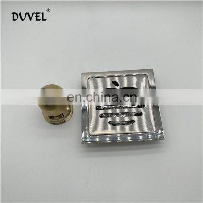 Wholesale Square Stainless Steel Apple Grid Grating Shower Drain Stopper Floor Drain Cover photo-2