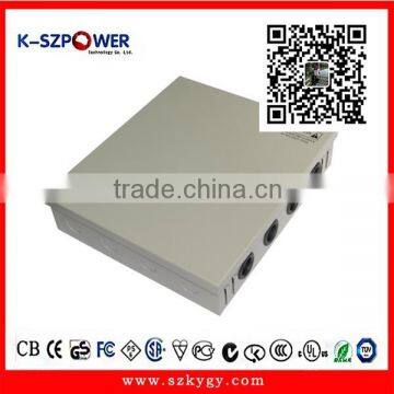 2015 K-76 YGY 12V10A 9 OUTPUTS boxed power supply 120w for cctv camera