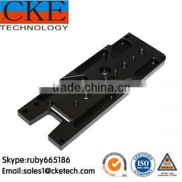 Tolerance 0.005mm Custom Black Anodizing 7075 Aluminum Machining Aluminum Base Plate