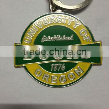 metal key chain/soft enamel key chain with epoxy/the pin glory