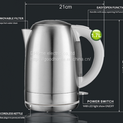 304 stainless steel double layer hot kettle, burning kettle, automatic power off electric kettle