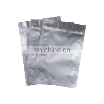 ziplock plastic aluminum foil food packaging flat bottom bag