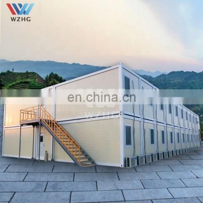 Flat pack container house steel framing medical clinic easy install by one people