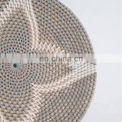 Hot Sale Woven Boho Rattan Wall Basket, Bohemian Wall Plate Decoration Wholesale Vietnam Supplier photo-2