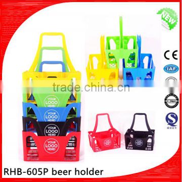 6 hole Plastic beer bottle carrier