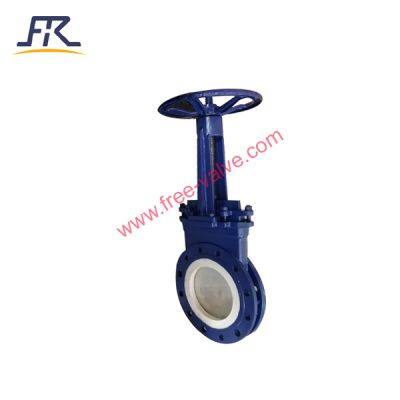 Manual ceramic knife gate valve