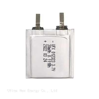 3.7 V 30mAh Ultra Thin Battery 012323 Lithium Battery photo-1