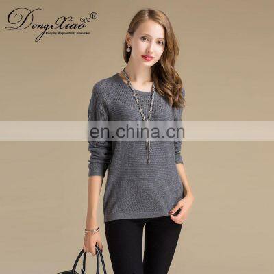 High Quality 100% Cashmere Women's Sweater Comfortable Knitted Casual Style With Crew Neck Solid Pattern for Winter photo-3