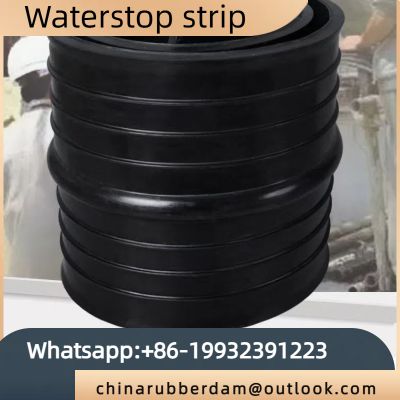 Customized buried rubber waterstop, back mounted detachable waterstop, water swelling rubber strip, steel edge waterstop