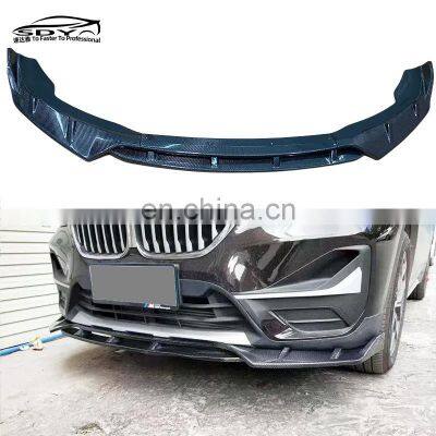 X1 F48 Carbon Fiber Front Lip Front Bumper Lip Front Splitter  For BMW X1 F48 2020-2022