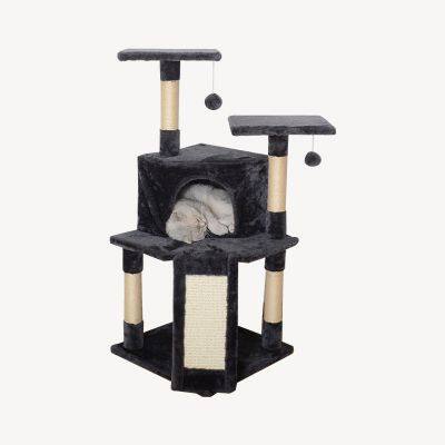 Meow Love Premium Cat Tower Scraper Cardboard Tree Back With Durable Luxury Comfort Does Not Take Space Environment Friendly