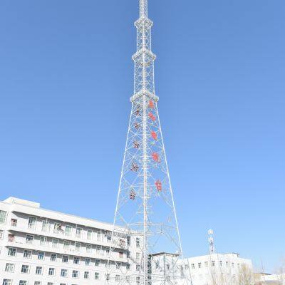 3 Legs 4 Legged Telecom Steel Antenna FM Broadcast Triangular Communication Bts FM Radio TV Satellite Tubular Steel Three Legs Lattice Pole Tower