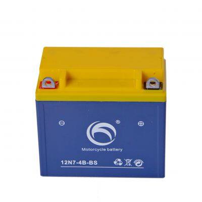 12V start motorcycle starting battery start battery 12V 7AH YTX7-BS Lead Acid BAttery