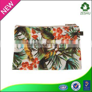 cheap portable digital printing canvas women cosmetic bag