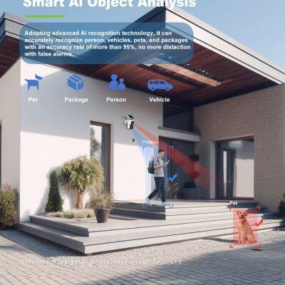 Ringsee 4K Dual Lens PTZ Camera WiFi Two-way Audio Solar-powered Security Camera for Home Security photo-5