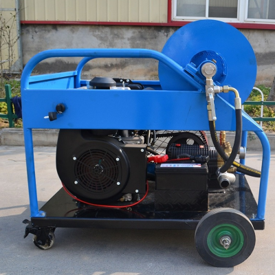 High-Pressure 300mm Water Jet Sewer Cleaning Machine Electric-Gasoline Engine Drainage Pipe Cleaner Manual Use New Used photo-2