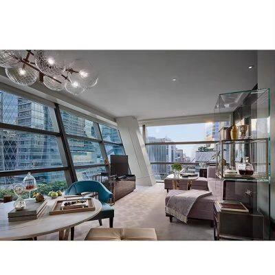 Nordic Apartment Bedroom Wood Bed Hotel Standard Room Wood Low Bed Modern Simple Floor Storage Beds photo-3