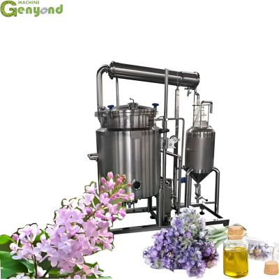 Steam Distillation High Oil Yield Rose Essential Oil Extraction Machine
