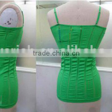 ladies knitted seamless spaghetti top