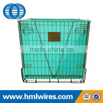 PET Preform storage metal foldable mesh container