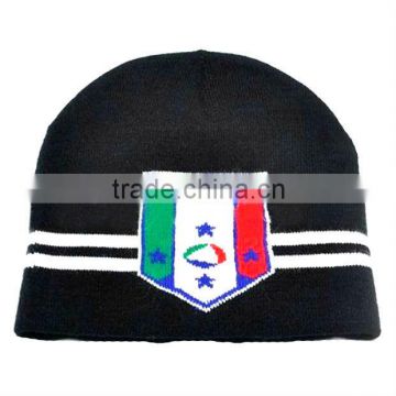 stretch custom jacquard Italy beanie