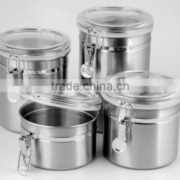 6 inch Stainless Steel Canister Set