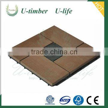 Well known quality WPC diy decking tiles floor