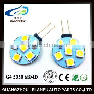 TOP Quality g4 5050 6smd auto bulb 5050 G4 6SMD car led lamp