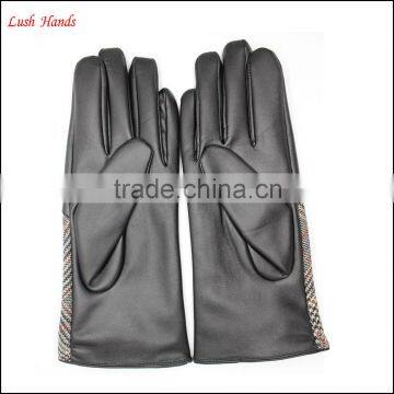 Ladies pu Leather Hand Gloves Cheap Leather Gloves photo-4