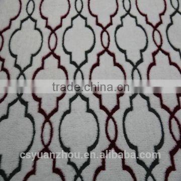 anti pill beautiful fleece jacquard carpet fabric