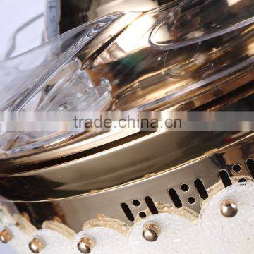 Handmade Crystal Lamp Shade Ceiling Fan photo-6