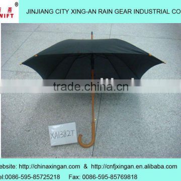 wooden straight umbrella