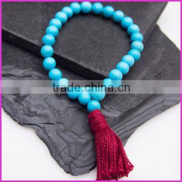 PBB014 Turquoise Wrist Mala Prayer Beads