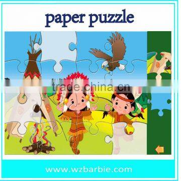 3D girl jigsaw puzzle 3d paper diy toys