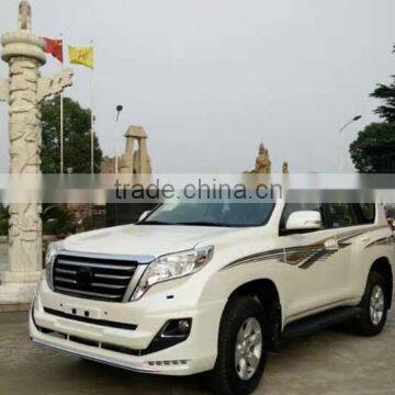 bumper lips with LED lights made in PP for Toyota Prado Restyling body kit auto parts