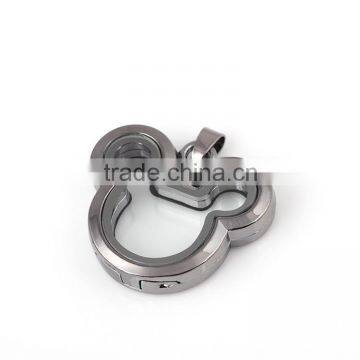 Little Rat Floating Locket Silver Pendant Alloy Floating Locket Pendants Floating Locket Charms photo-2