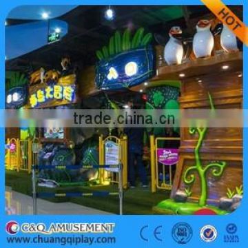 Customized amusement park equipment JUNGLE SAFARI for child theme rides laser game