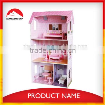 Beautiful Cheery Colours Doll House wooden for children pretend play and DIY