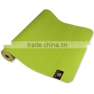 Green Ecofriendly Reversible TPE Yoga Mat