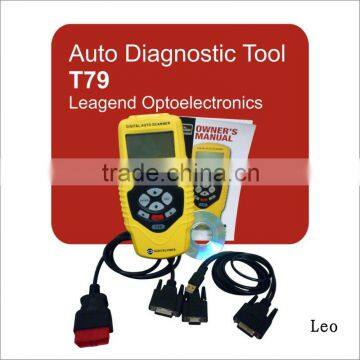 Hot sale! OBD handheld diagnostic device OBD2/EOBD diagnostic machine cars auto scanner T79,6 languages