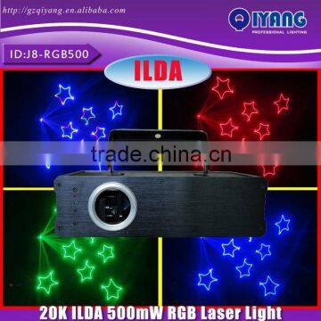 ILDA full colors animation 500mW mini laser disco lights