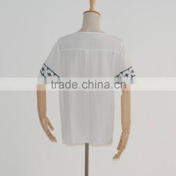 OEM Service Western Ladies Printed Blouses Check Blouses