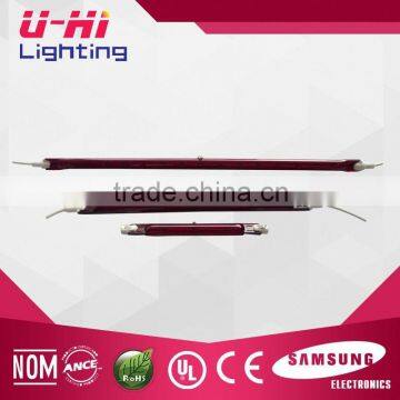 ruby twin tube Gold Coated Halogen Infrared Heating Lamp