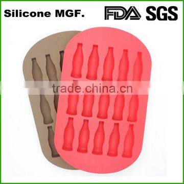 Oem design coco cola bottle shape silicone ice cream scoop maker