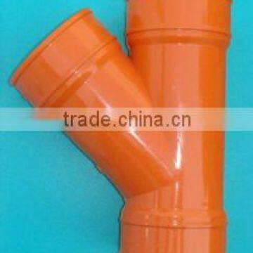 PVC fittings 45 degree tee